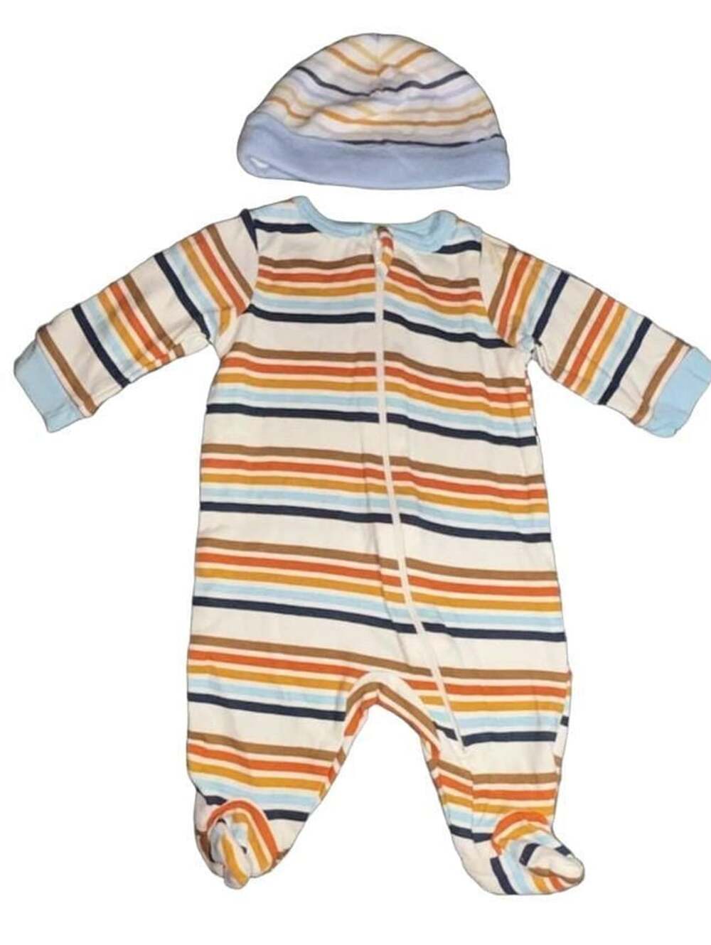 2pc Member's Mark Baby Tight Fit striped Multicolor Sleep & Play 0-3M